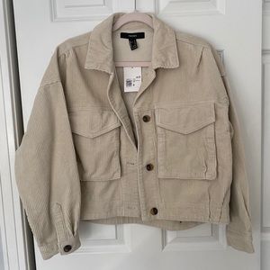 New Forever 21 Corduroy Button-Front jacket
